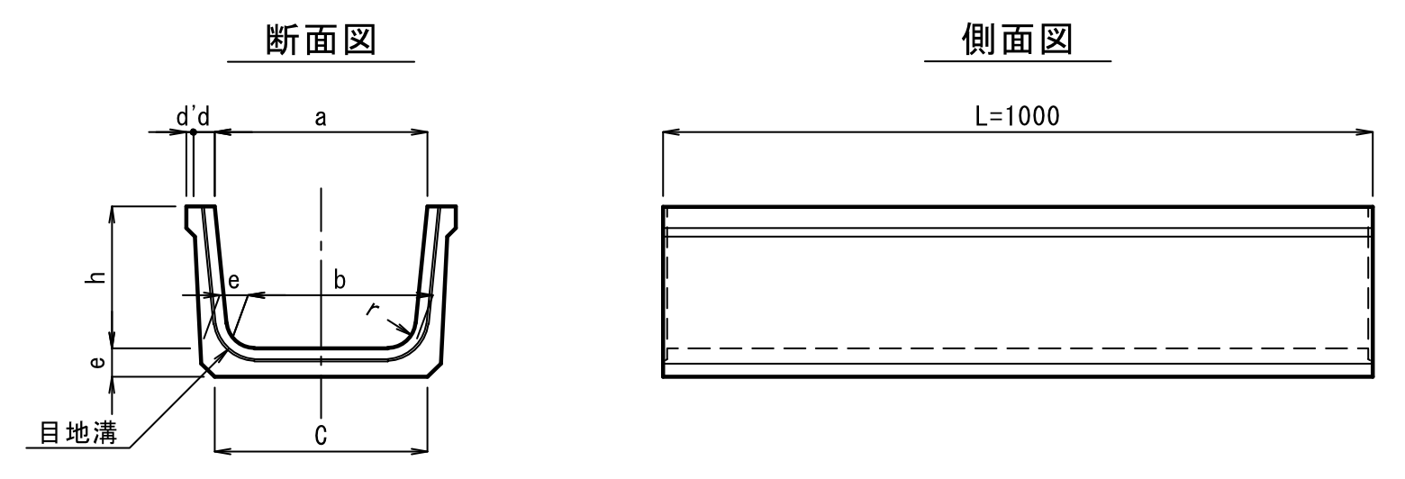 ＢＦ　製品寸法図