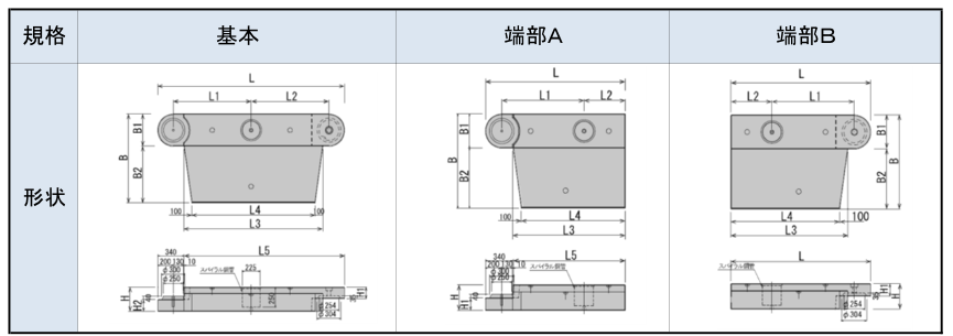 自在R(製品寸法)交差点図面